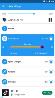 Voice Changer Audio Effects android App screenshot 8